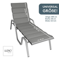 Liegenauflage perfekt für Strandliege, Sonnenliege Auflage, Gartenliege Auflage