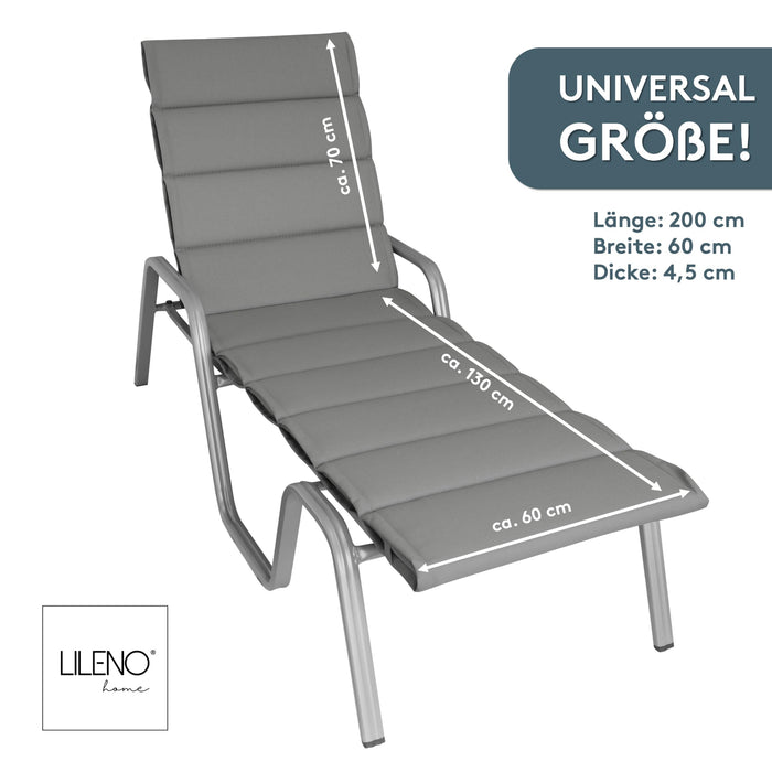 Liegenauflage perfekt für Strandliege, Sonnenliege Auflage, Gartenliege Auflage