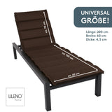 Liegenauflage perfekt für Strandliege, Sonnenliege Auflage, Gartenliege Auflage