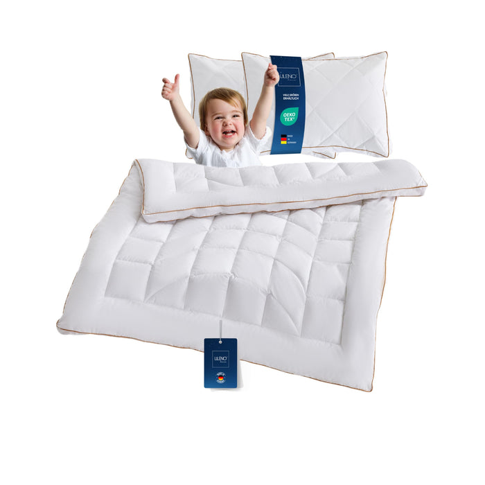 Premium Ganzjahresdecke mit Golden Elegance Baumwolle - Bettdecken Set in verschiedenen Größen