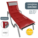 Liegenauflage MARBELLA perfekt für Strandliegen, Sonnenliege Auflage, Gartenliege Auflage