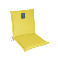 Niedriglehnerauflage 1er Set MALTA - Gartenstuhl Auflage, bequeme Sitzauflage für Gartenmöbel, Stuhlkissen