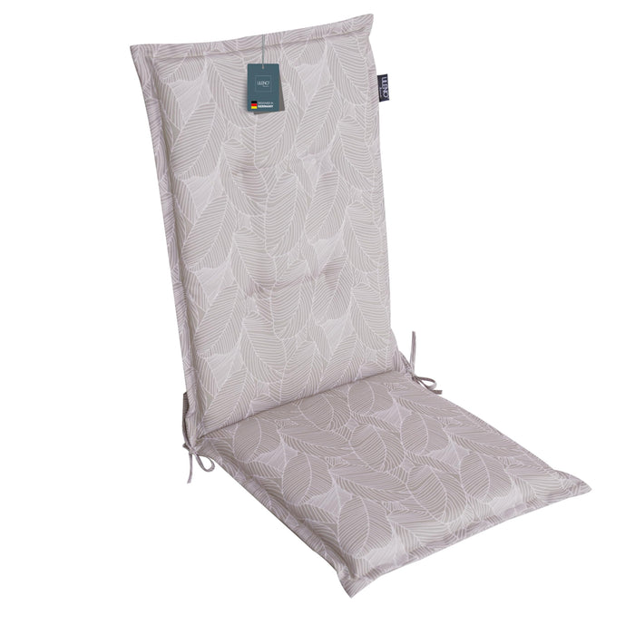 Hochlehnerauflage Gartenstuhl Auflage 1er Set FLORENCE, bequeme Sitzauflage für Gartenmöbel, Stuhlkissen