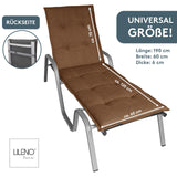 Liegenauflage FLORENCE TINO perfekt für Strandliege, Sonnenliege Auflage, Gartenliege Auflage