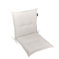 Niedriglehnerauflage 1er Set MARBELLA - Gartenstuhl Auflage, bequeme Sitzauflage für Gartenmöbel, Stuhlkissen