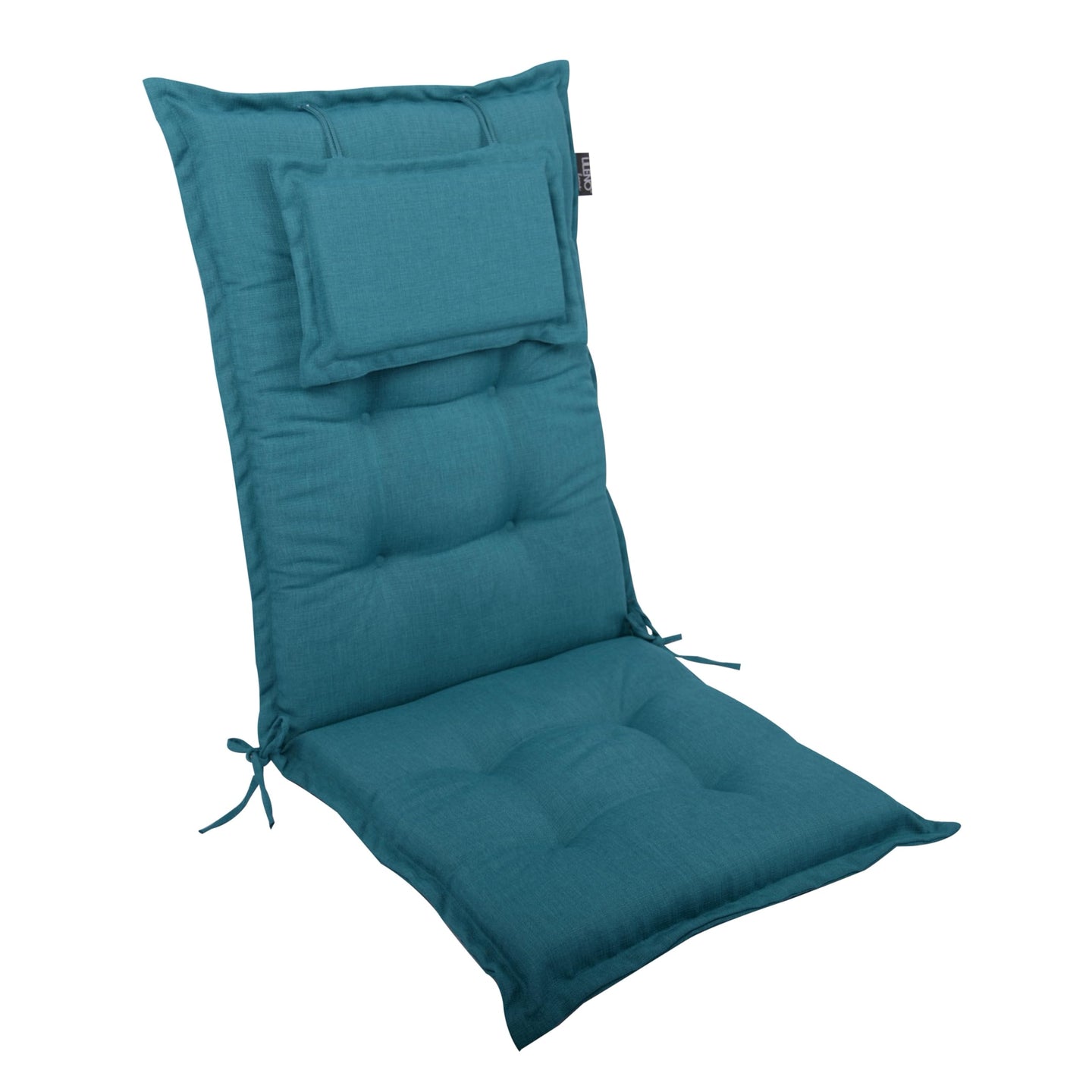 Hochlehnerauflage 1er Set MARBELLA - Gartenstuhl Auflage, bequeme Sitzauflage für Gartenmöbel, Stuhlkissen