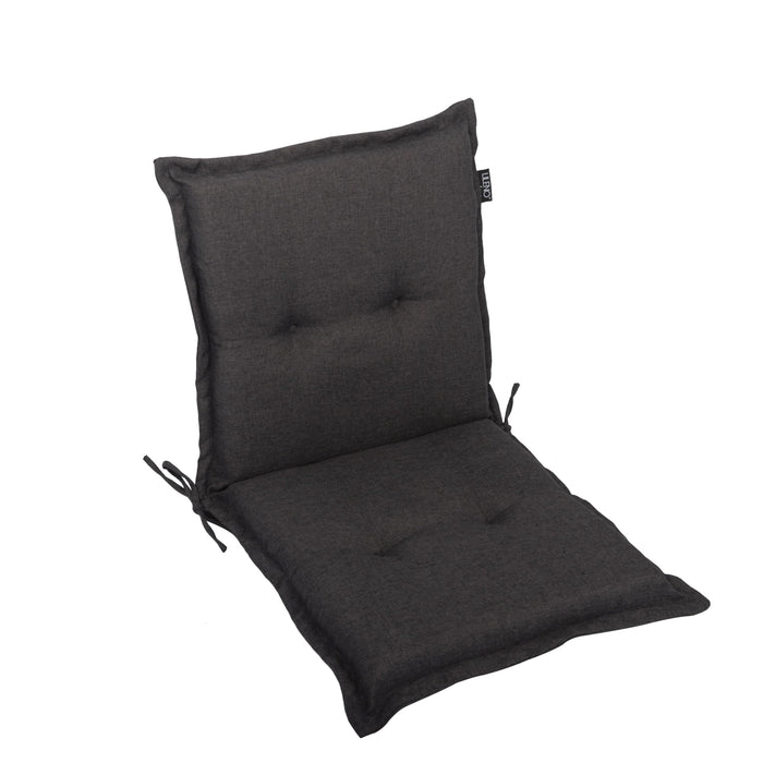 Niedriglehnerauflage 1er Set MARBELLA - Gartenstuhl Auflage, bequeme Sitzauflage für Gartenmöbel, Stuhlkissen