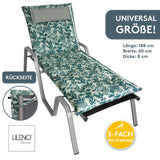Liegenauflage MARBELLA perfekt für Strandliegen, Sonnenliege Auflage, Gartenliege Auflage