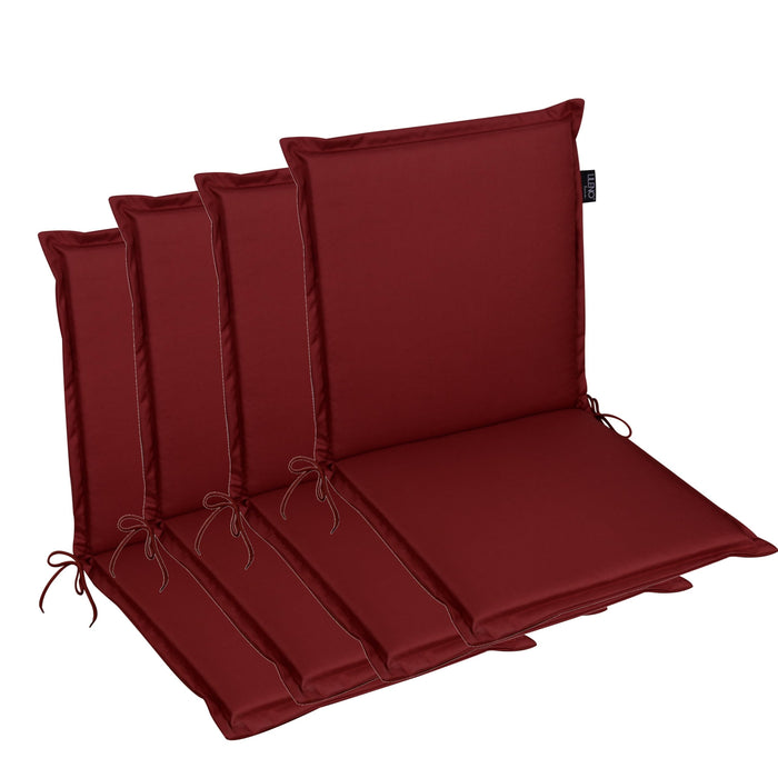 Niedriglehnerauflage MIAMI - Gartenstuhl Auflage, bequeme Sitzauflage für Gartenmöbel, Stuhlkissen