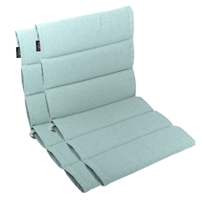Polsterauflage Niedriglehner 2er Set, bequeme Sitzauflage für Gartenmöbel, Stuhlkissen