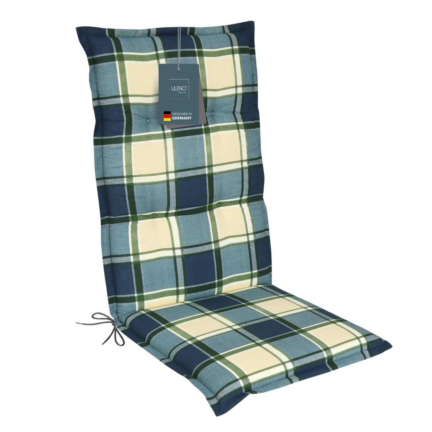 Hochlehnerauflage Gartenstuhl Auflage 1er Set FLORENCE, bequeme Sitzauflage für Gartenmöbel, Stuhlkissen