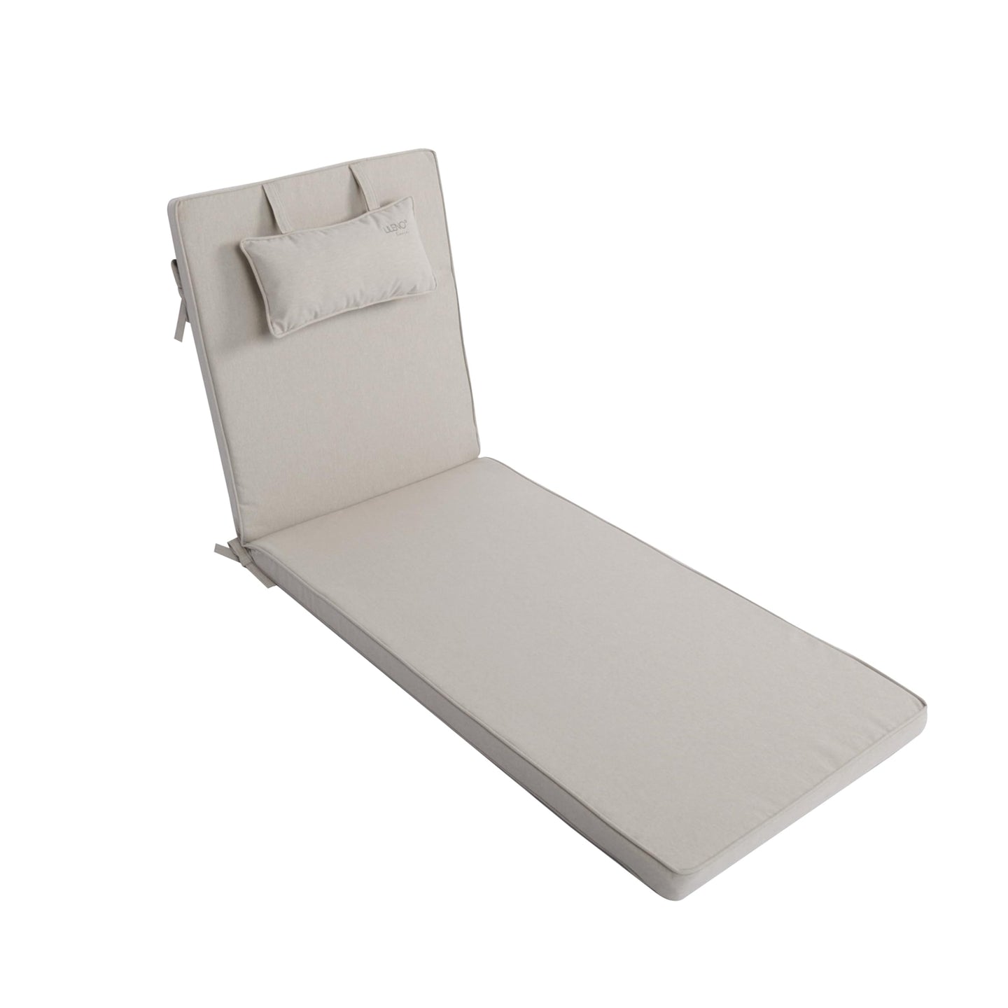 Liegenauflage mit Kopfkissen MARBELLA perfekt für Strandliegen, Sonnenliege Auflage, Gartenliege Auflage