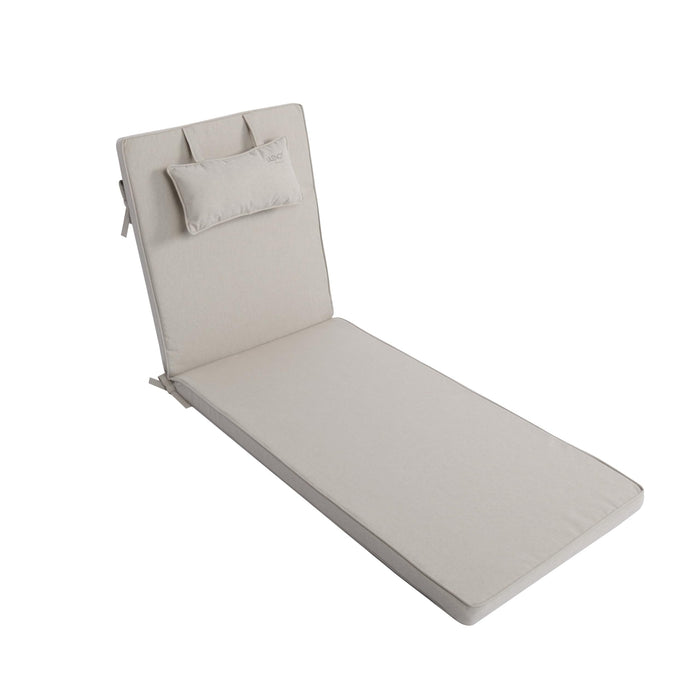 Liegenauflage mit Kopfkissen MARBELLA perfekt für Strandliegen, Sonnenliege Auflage, Gartenliege Auflage