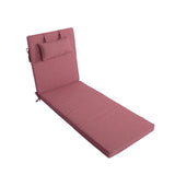 Liegenauflage mit Kopfkissen MARBELLA perfekt für Strandliegen, Sonnenliege Auflage, Gartenliege Auflage