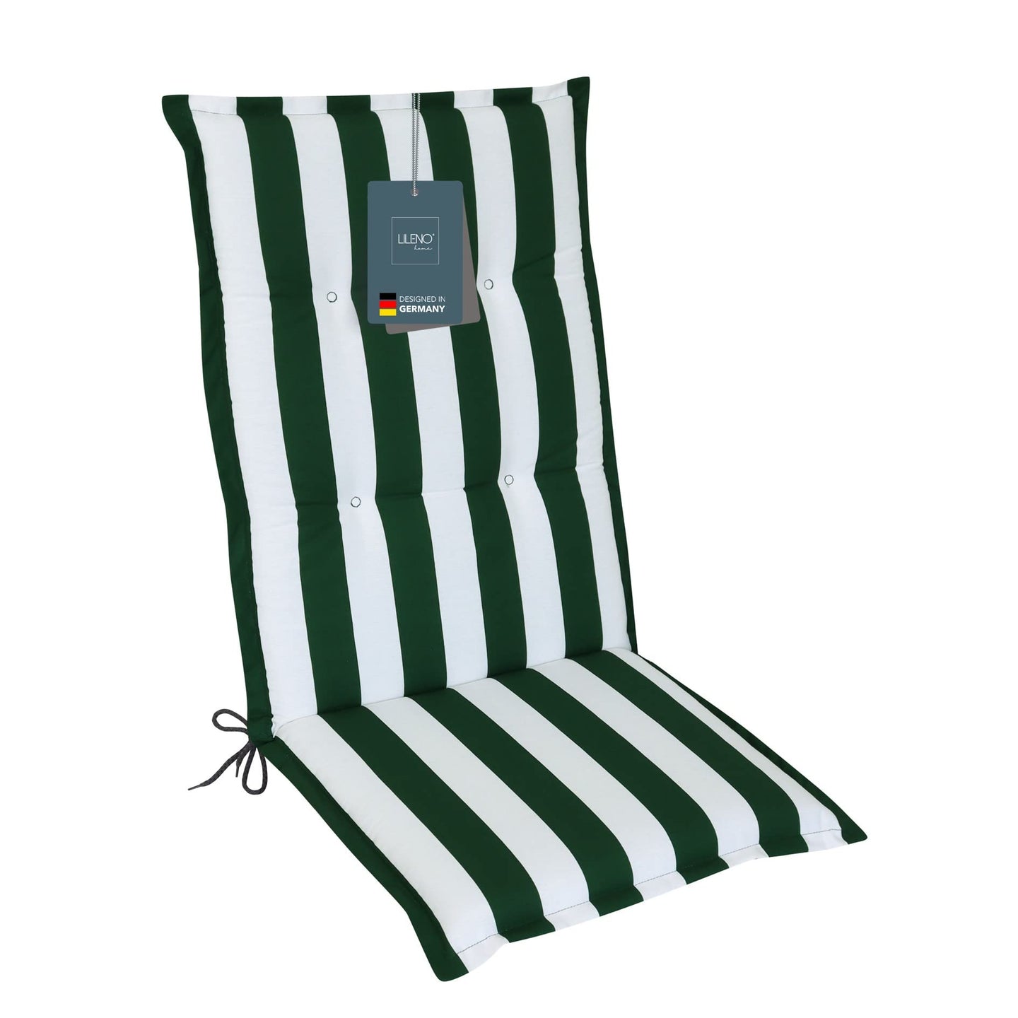 Hochlehnerauflage Gartenstuhl Auflage 1er Set FLORENCE, bequeme Sitzauflage für Gartenmöbel, Stuhlkissen