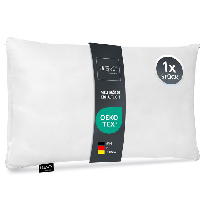 Microfaserkissen 1er Set - geeignet für Allergiker, in verschiedenen Größen - Made in Germany