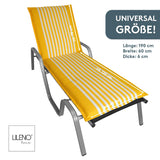 Liegenauflage MALTA perfekt für Strandliege, Sonnenliege Auflage, Gartenliege Auflage