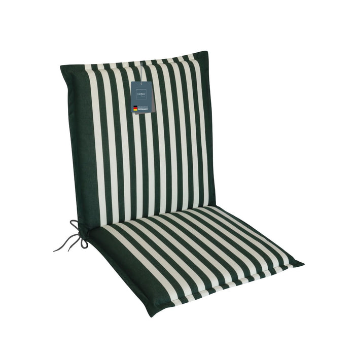 Niedriglehnerauflage 1er Set MALTA - Gartenstuhl Auflage, bequeme Sitzauflage für Gartenmöbel, Stuhlkissen