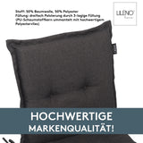 Niedriglehnerauflage 1er Set MARBELLA - Gartenstuhl Auflage, bequeme Sitzauflage für Gartenmöbel, Stuhlkissen