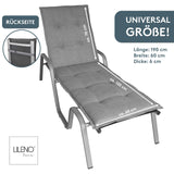 Liegenauflage FLORENCE TINO perfekt für Strandliege, Sonnenliege Auflage, Gartenliege Auflage
