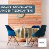 Tischdecke abwaschbar als Meterware oder rund in Swirl beige - Wachstuchtischdecke wasserabweisend