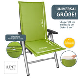 Hochlehnerauflage MIAMI - Gartenstuhl Auflage, bequeme Sitzauflage für Gartenmöbel, Stuhlkissen