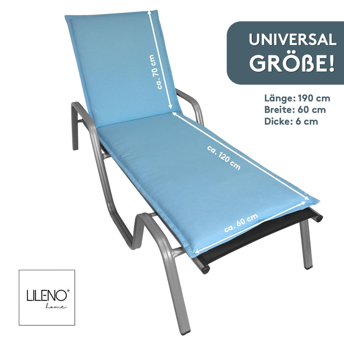 Liegenauflage MALTA perfekt für Strandliege, Sonnenliege Auflage, Gartenliege Auflage