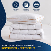 Premium Ganzjahresdecke mit Golden Elegance Baumwolle - Bettdecken Set in verschiedenen Größen