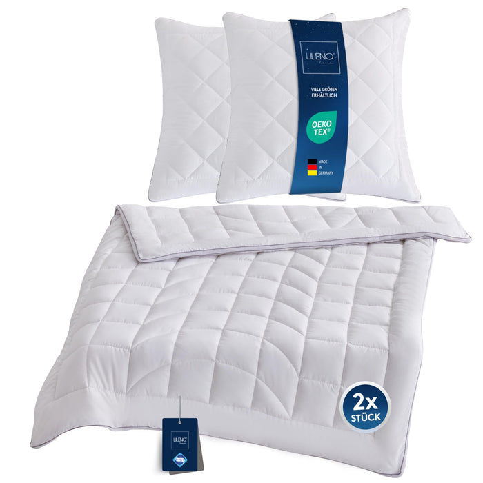 Premium Ganzjahresdecke mit CoolComfort Klimanetz - in verschiedenen Größen und optional mit Kissen