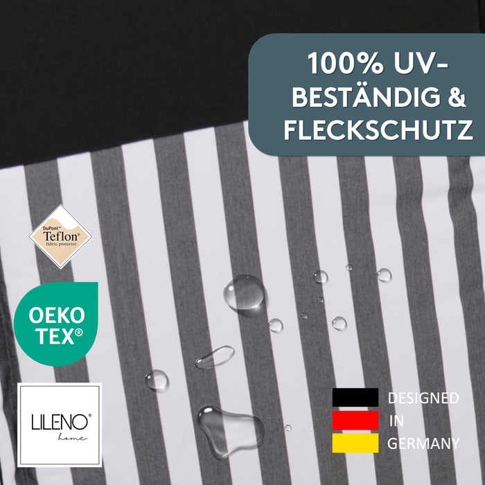 Liegenauflage MALTA perfekt für Strandliege, Sonnenliege Auflage, Gartenliege Auflage