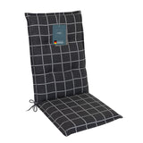 Hochlehnerauflage Gartenstuhl Auflage 1er Set FLORENCE, bequeme Sitzauflage für Gartenmöbel, Stuhlkissen