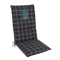 Hochlehnerauflage Gartenstuhl Auflage 1er Set FLORENCE, bequeme Sitzauflage für Gartenmöbel, Stuhlkissen
