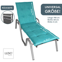 Liegenauflage FLORENCE TINO perfekt für Strandliege, Sonnenliege Auflage, Gartenliege Auflage