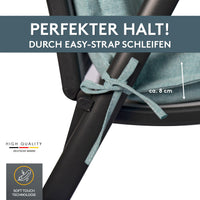 Hochlehnerauflage 1er Set MARBELLA - Gartenstuhl Auflage, bequeme Sitzauflage für Gartenmöbel, Stuhlkissen
