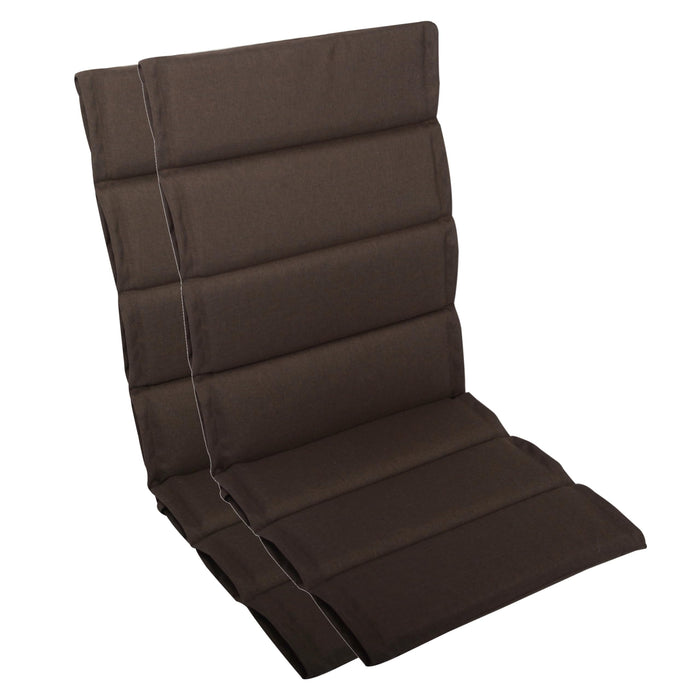 Hochlehnerauflage 2er Set ALUTEX bequeme Sitzauflage für Gartenmöbel, Stuhlkissen für Klappstühle
