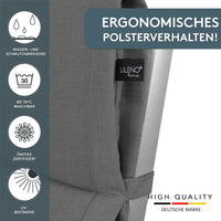 Hochlehnerauflage 1er Set ALUTEX bequeme Sitzauflage für Gartenmöbel, Stuhlkissen für Klappstühle