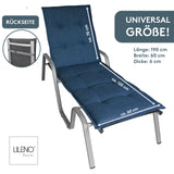 Liegenauflage FLORENCE TINO perfekt für Strandliege, Sonnenliege Auflage, Gartenliege Auflage