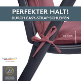 Niedriglehnerauflage 1er Set MALTA - Gartenstuhl Auflage, bequeme Sitzauflage für Gartenmöbel, Stuhlkissen