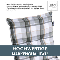 Niedriglehnerauflage 1er Set MARBELLA - Gartenstuhl Auflage, bequeme Sitzauflage für Gartenmöbel, Stuhlkissen