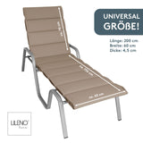 Liegenauflage perfekt für Strandliege, Sonnenliege Auflage, Gartenliege Auflage