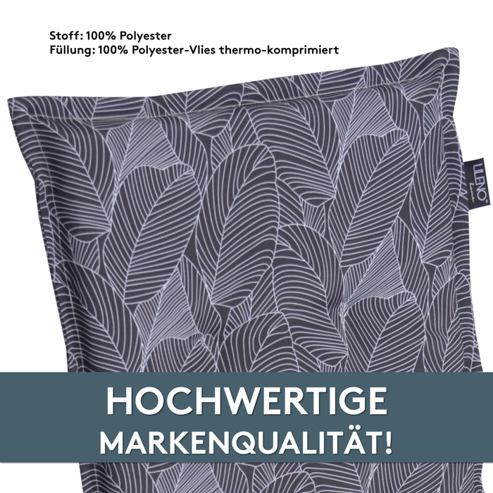 Hochlehnerauflage Gartenstuhl Auflage 1er Set FLORENCE, bequeme Sitzauflage für Gartenmöbel, Stuhlkissen