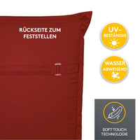 Niedriglehnerauflage MIAMI - Gartenstuhl Auflage, bequeme Sitzauflage für Gartenmöbel, Stuhlkissen