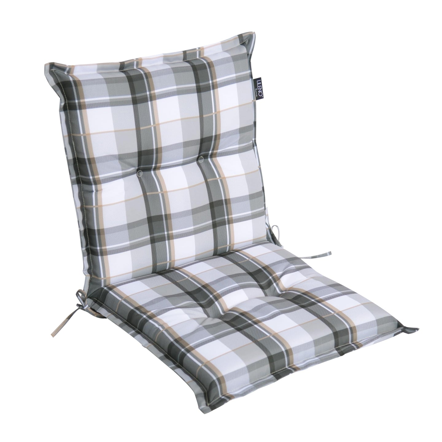 Niedriglehnerauflage 1er Set MARBELLA - Gartenstuhl Auflage, bequeme Sitzauflage für Gartenmöbel, Stuhlkissen