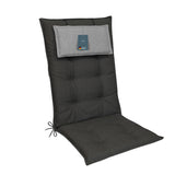 Hochlehnerauflage 1er Set MARBELLA - Gartenstuhl Auflage, bequeme Sitzauflage für Gartenmöbel, Stuhlkissen