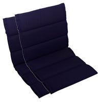 Polsterauflage Niedriglehner 2er Set, bequeme Sitzauflage für Gartenmöbel, Stuhlkissen