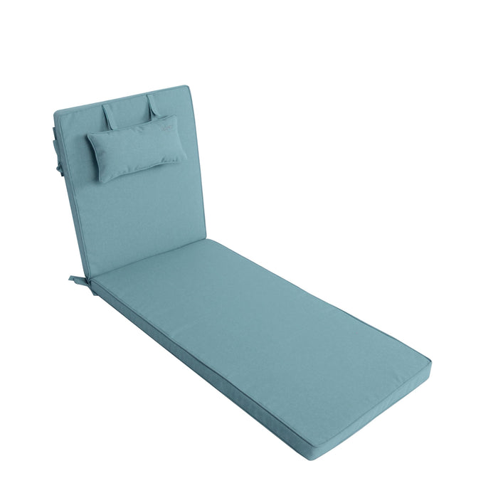 LILENO HOME Sonnenliege Auflage Silber – LILENO Home