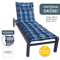 Liegenauflage MARBELLA perfekt für Strandliegen, Sonnenliege Auflage, Gartenliege Auflage