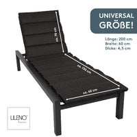 Liegenauflage perfekt für Strandliege, Sonnenliege Auflage, Gartenliege Auflage