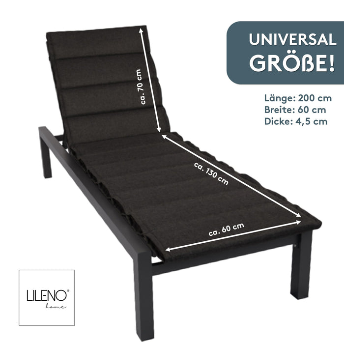 Liegenauflage perfekt für Strandliege, Sonnenliege Auflage, Gartenliege Auflage