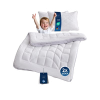 Premium 4-Jahreszeiten Bettdecke mit CoolComfort Klimanetz - in verschiedenen Größen und optional mit Kissen